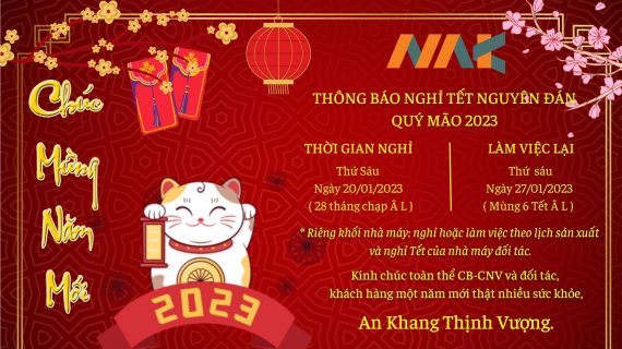 Thông báo nghỉ Tết